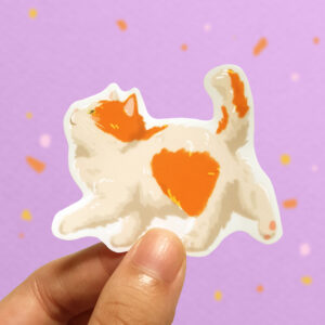 Chonky Babie BenBen Orange Vinyl Sticker - Image 2