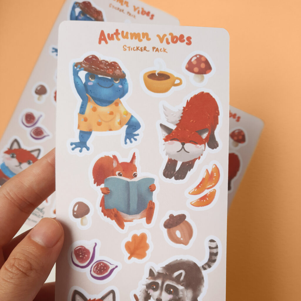 Woodland Creatures Fall Sticker Sheet