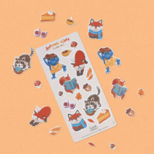 Woodland Creatures Fall Sticker Sheet