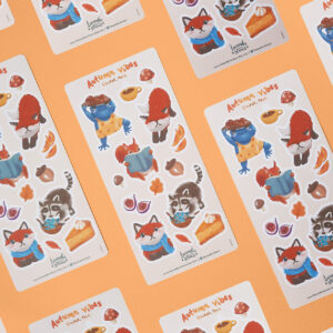 Woodland Creatures Fall Sticker Sheet - Image 3