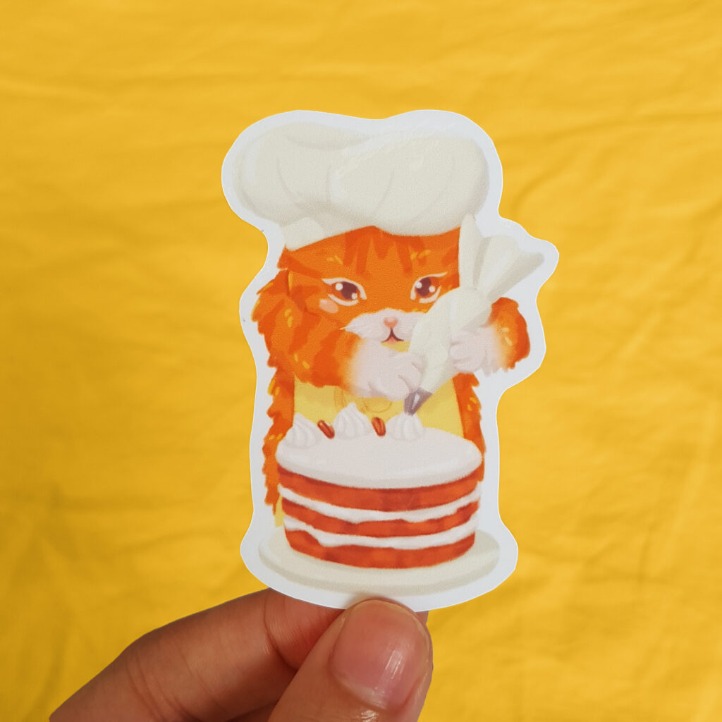 Carrot Baking Vinyl Sticker