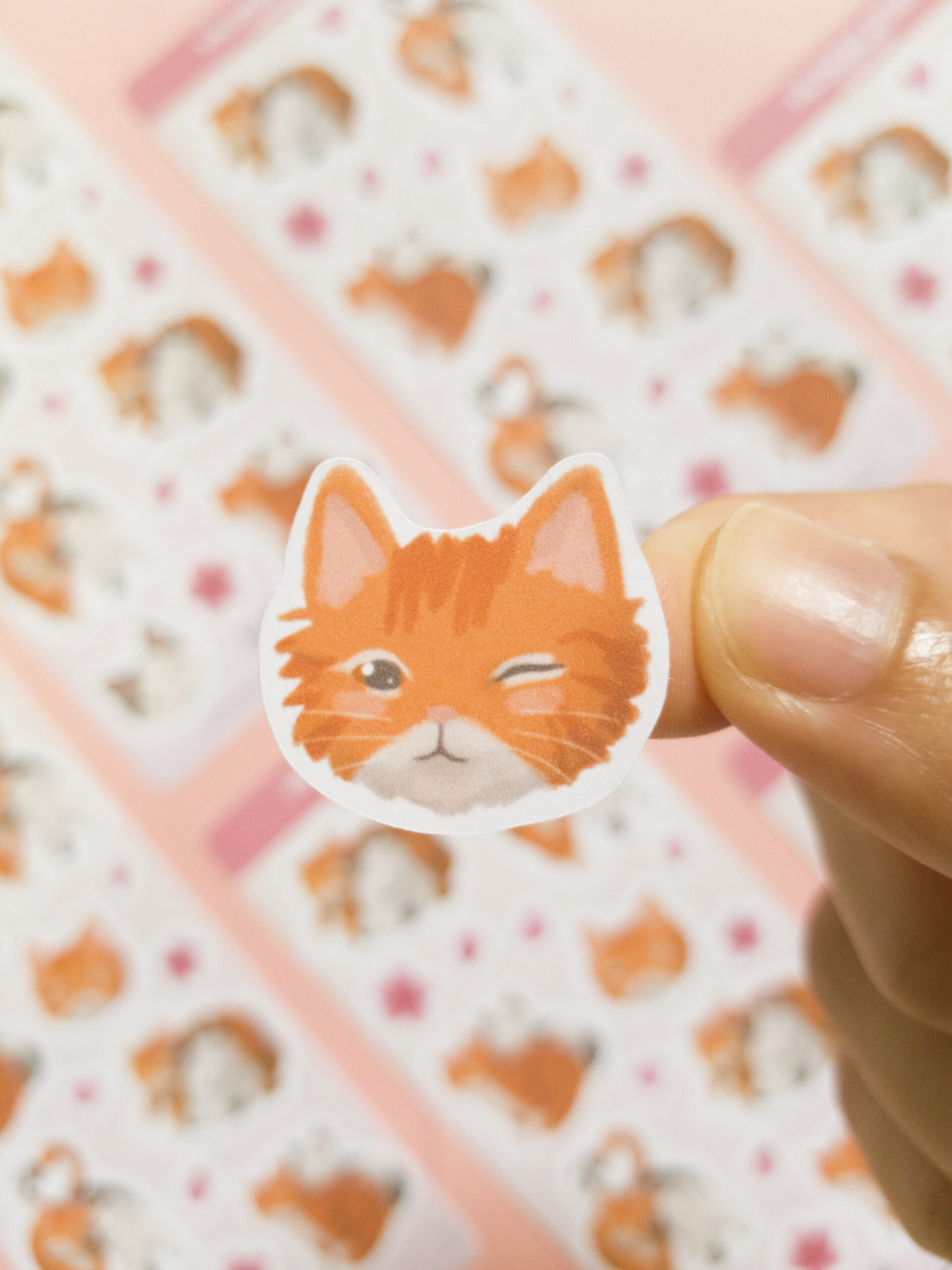 Valentine's Carrot & Fishcake Sticker Sheet - Image 5