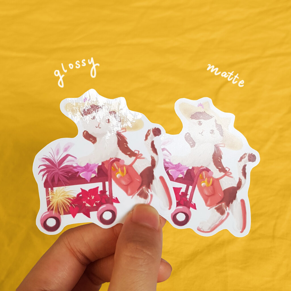 Fishcake & Plants Vinyl Sticker
