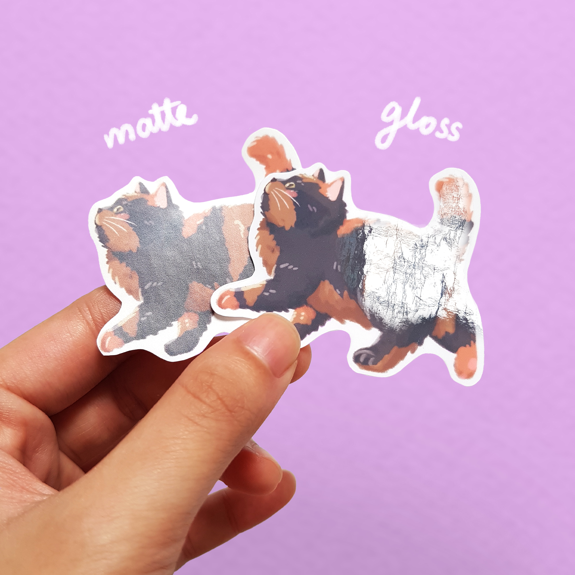 Chonky Babie Floopy Tortieshell Vinyl Sticker - Image 3