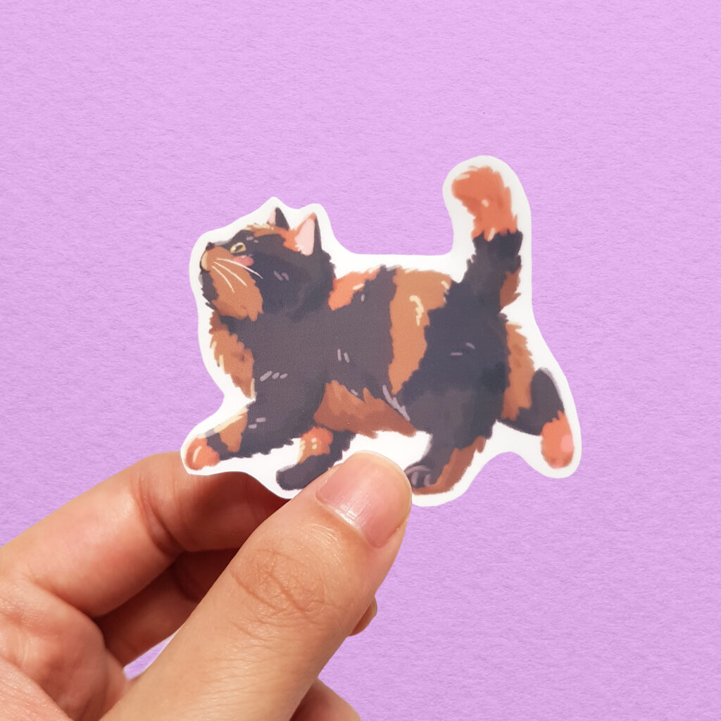 Chonky Babie Floopy Tortieshell Vinyl Sticker