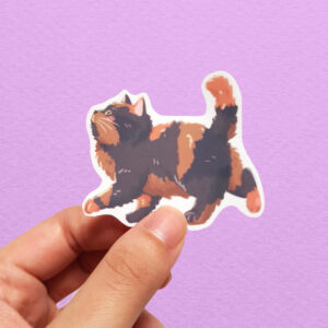 Chonky Babie Floopy Tortieshell Vinyl Sticker - Image 2