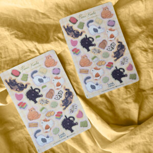 Chonky Cat Picnic Kueh Sticker Sheet - Image 4