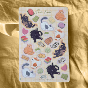Chonky Cat Picnic Kueh Sticker Sheet - Image 3