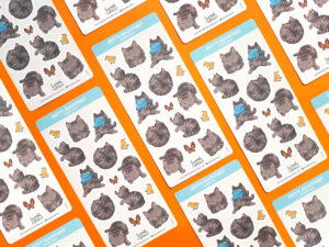 Misty's Adventure Kitty Sticker Sheet - Image 3