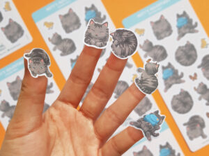 Misty's Adventure Kitty Sticker Sheet - Image 2