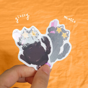 Chonky Cat Summer Vinyl Sticker Nyap - Image 2