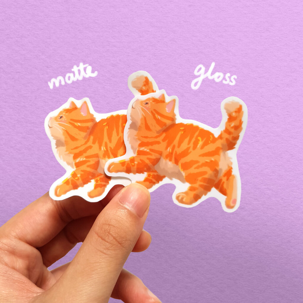 Chonky Babie Orenji Ginger Cat Vinyl Sticker