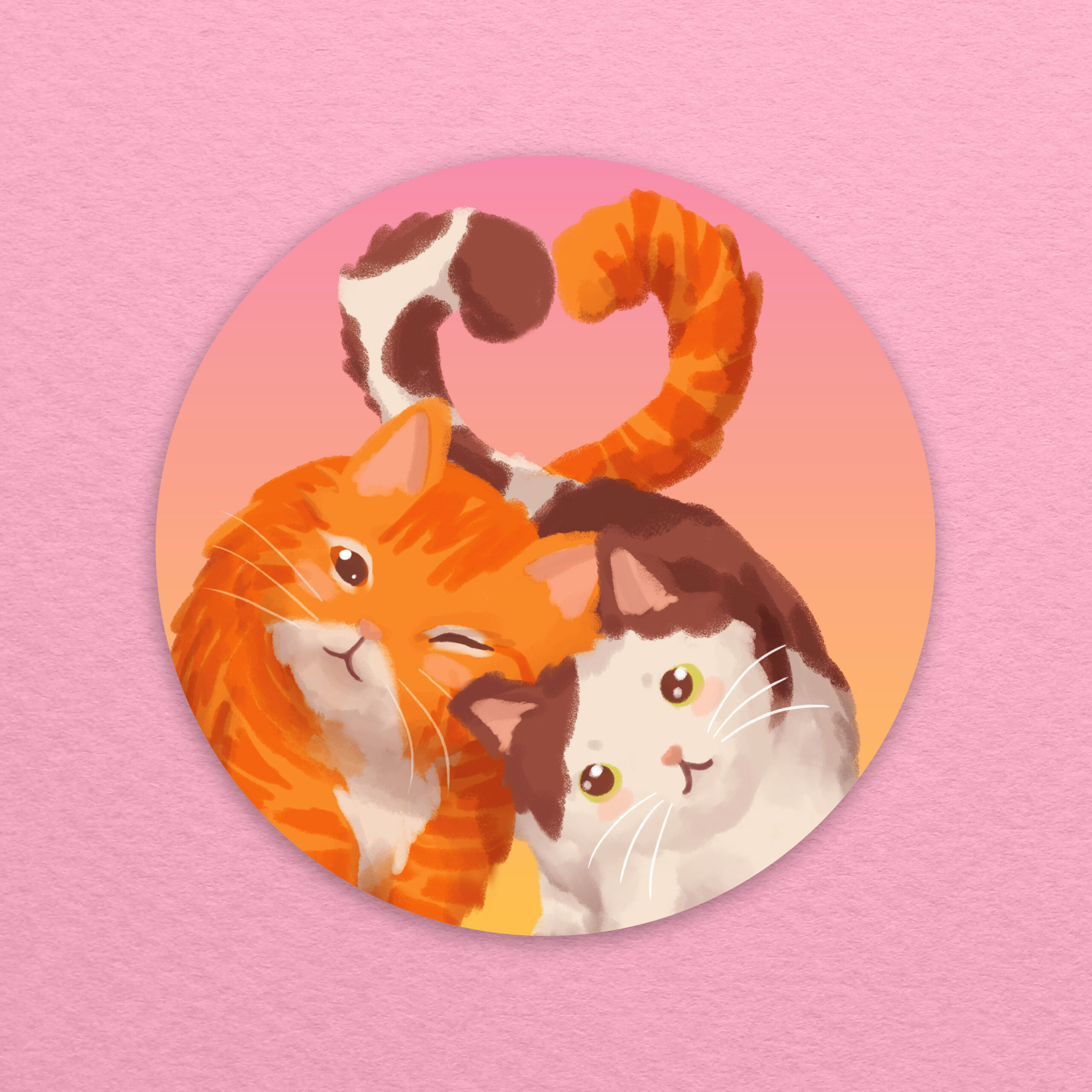 Valentine's Carrot & Fishcake Vinyl Sticker Set - Image 5
