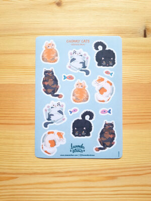 Chonky Cat Sticker Sheet - Image 2