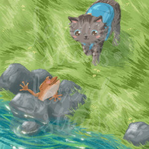 Misty and Frog Giclee Print - Image 2