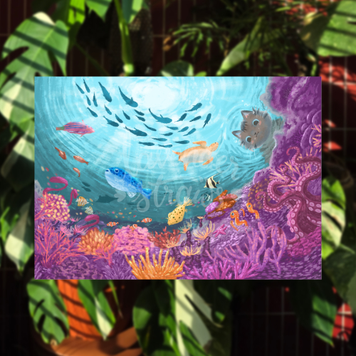 Misty Head in the Waters Giclee Print