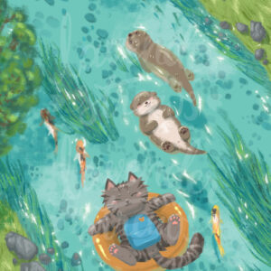 Misty Down by the Lazy River Giclee Print - Image 2