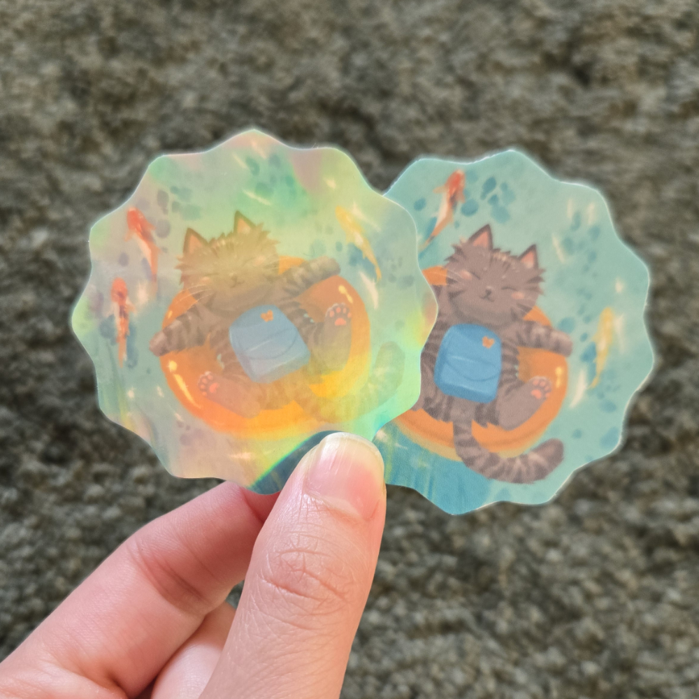 Misty on Float Vinyl Sticker