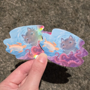 Misty Coral Reef Vinyl Sticker - Image 4