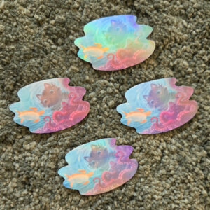Misty Coral Reef Vinyl Sticker - Image 2