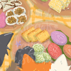 Kueh Picnic Chonky Cats Print - Image 2