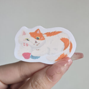 Chonky Cat Snack Vinyl Sticker Benben Muffin - Image 2