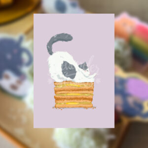 Chonky Cat Moomoo Kaya Toast Print