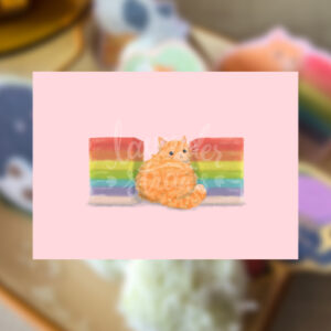 Chonky Cat Orenji Kueh Lapis Print