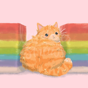 Chonky Cat Orenji Kueh Lapis Print - Image 2