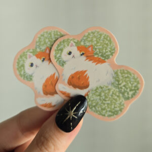 Chonky Cat Picnic Vinyl Sticker Benben Ondeh Ondeh