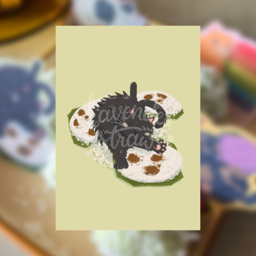 Chonky Cat Nyap Putu Piring Print
