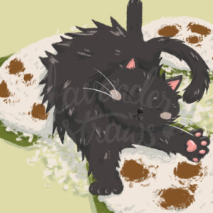 Chonky Cat Nyap Putu Piring Print - Image 2
