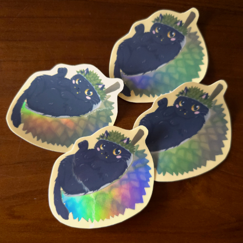 Fruity Chonk Nyap Durian Vinyl Sticker L