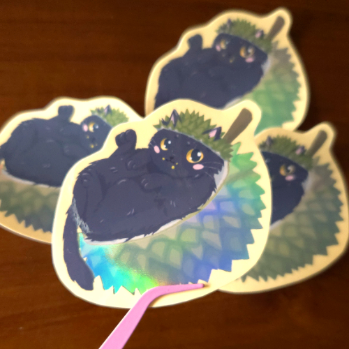 Fruity Chonk Nyap Durian Vinyl Sticker L