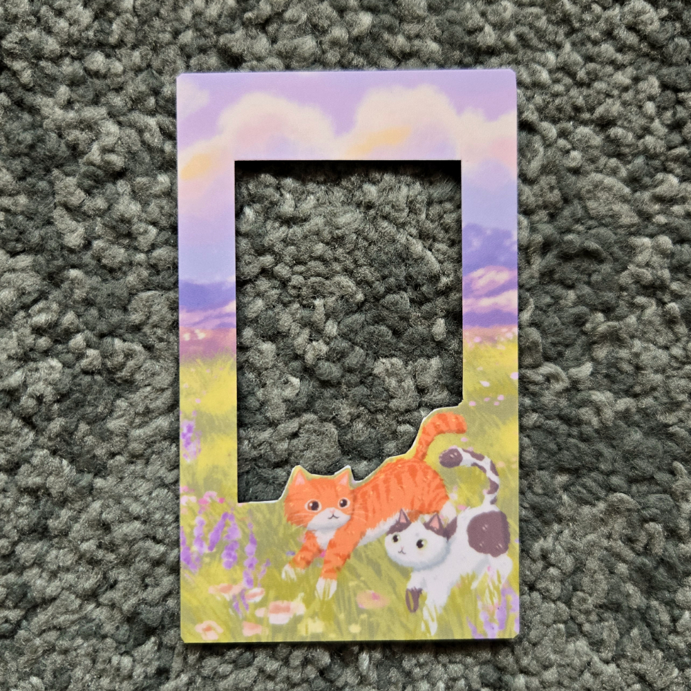 Carrot & Fishcake Flower Field Instax Photo Frame Magnet