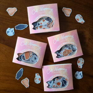 Chonky Cat Napping Washi Flakes - Image 2