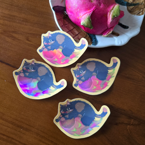 Fruity Chonk Floopy Dragonfruit Vinyl Sticker L