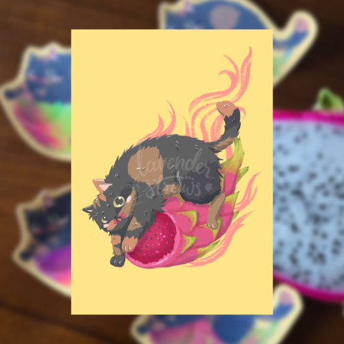 Fruity Chonk Floopy Dragonfruit Giclee Print