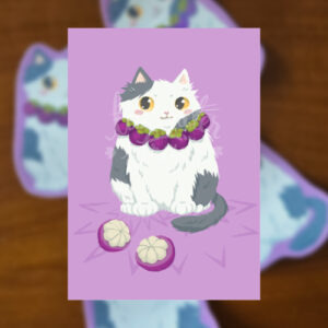 Fruity Chonk Moomoo Mangosteen Giclee Print