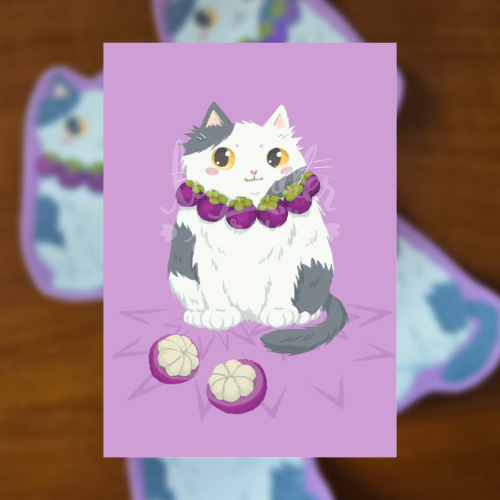 Fruity Chonk Moomoo Mangosteen Giclee Print