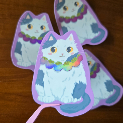 Fruity Chonk Moomoo Mangosteen Vinyl Sticker L