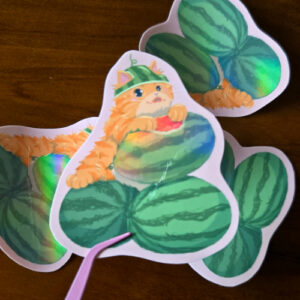 Fruity Chonk Orenji Watermelon Vinyl Sticker L - Image 3