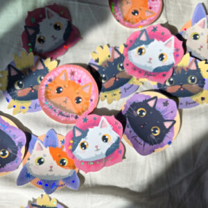 I'm a Flower! Chonky Cat Vinyl Sticker Benben - Image 3