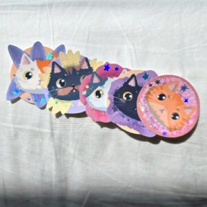 I'm a Flower! Chonky Cat Vinyl Sticker Moomoo - Image 4