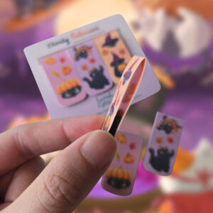 Chonky Cat Halloween Magnetic Bookmarks - Image 3