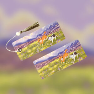 Carrot and Fishcake Flower Field Bookmark - Image 1