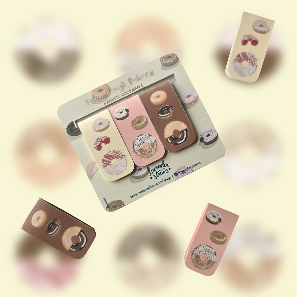 Donuts Magnetic Bookmarks