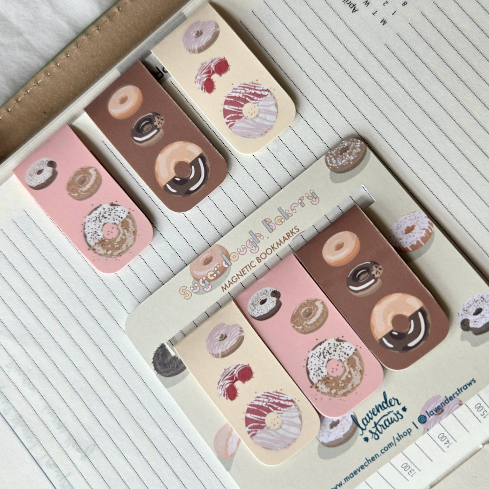 Donuts Magnetic Bookmarks