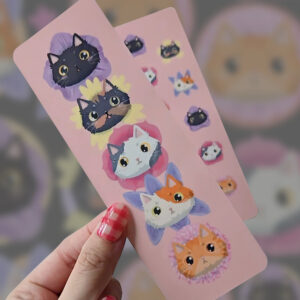 I'm a Flower Chonky Cats Bookmark - Image 1