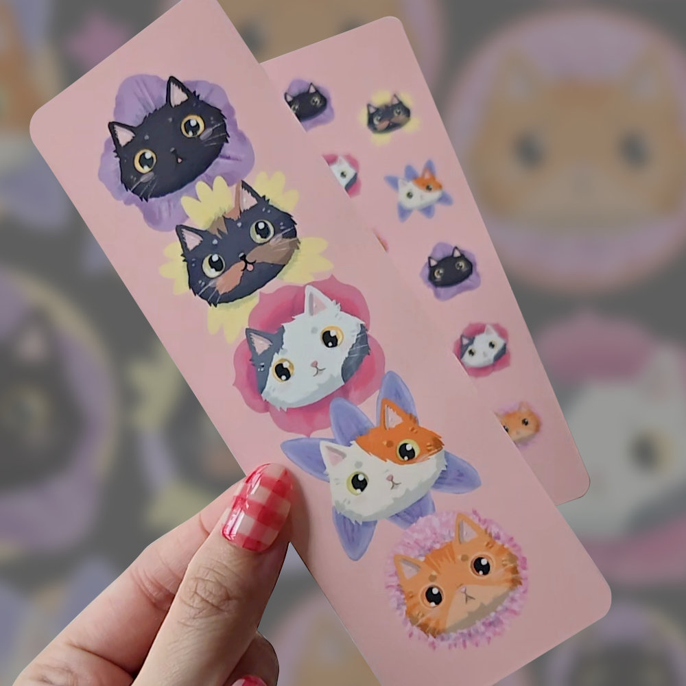 I'm a Flower Chonky Cats Bookmark
